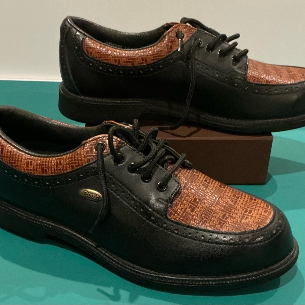 Ethnic Women’s Brown and Black Women's Golf Cleats/Shoes NWT Size 7 - Picture 3 of 9